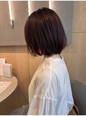 20代30代ピンクラベンダーボブ