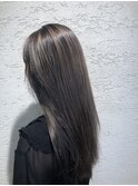 西梅田/ボブ/グレーベージュ/白髪ぼかし/ハイライト/ベージュ