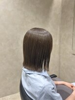 トキ(toki)&nbsp;切りっぱなしボブ×アッシュグレージュ