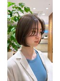大人可愛いナチュラルボブ