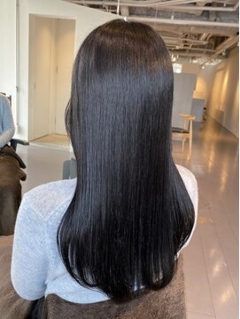 フラックス(FLUX) 黒髪　ブルーブラック　20代/30代/40代/50代