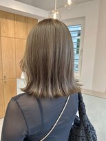 ソワ 北千住(soi)&nbsp;ボブ_ホワイトグレージュ_ミニウルフ_チェリーブラウン