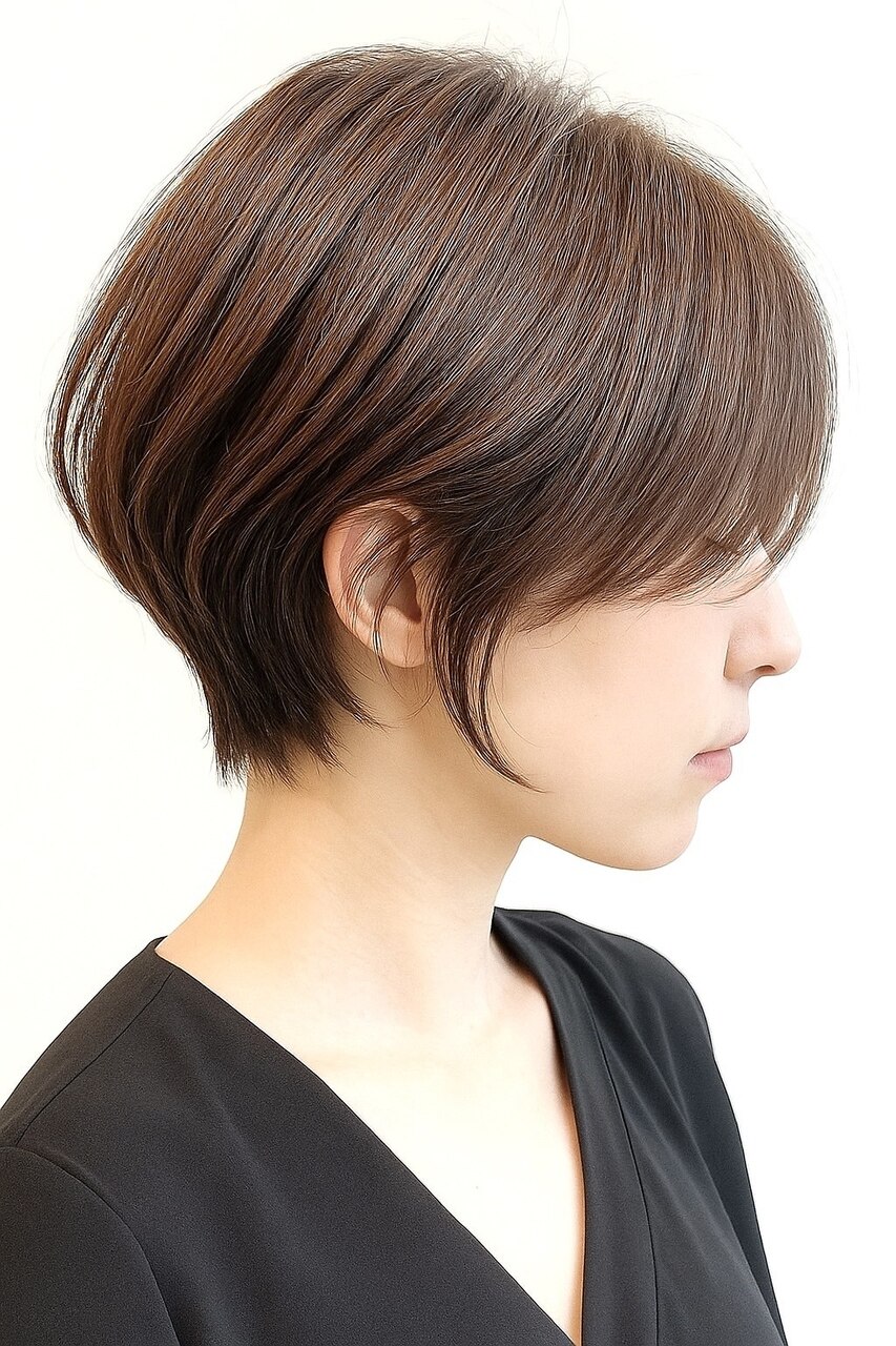 【平日限定で美髪チャージ】小顔補整カット＋艶カラー＋水素Tr