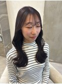 レイヤーカット、顔周りレイヤー、ラベンダーグレージュ