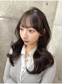 イメチェンヘアスタイル小顔に見せるヘアココアベージュ