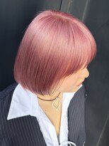 ピークアブー 銀座中央通り(PEEK-A-BOO)&nbsp;コーラルピンクベージュカラーブリーチ有り