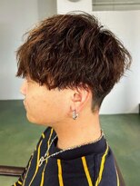 マップメンズデザイン(map men's design) ツイストスパイラルパーマ ハイライト ブラウンカラー 20代 10代