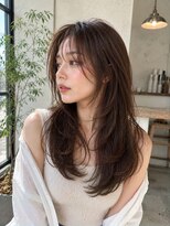 バグズ ヘアデザイン 桔梗が丘店(Baguz HAIR DESIGN) 韓国くびれレイヤー×ショコラベージュロング