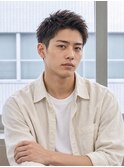 黒髪ツーブロックスパイキーショート【高崎】