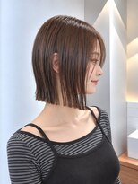 フォト 新宿三丁目(foto) 髪質改善地毛風縮毛矯正くびれレイヤー切りっぱなしボブ