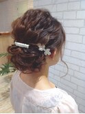 【D&T hair 大手町店】 優しい大人結婚式アレンジ。