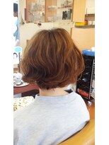 アラワラブルー(arrawarra blue)&nbsp;スタイリングなしパーマボブ/20代/30代/40代/50代/倉敷/白楽町