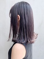 アイティー バイ アルバム 浦和店(IT by ALBUM) バイオレットグレーミディ_セシルカットココアブラウン_ba302391