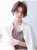 大人かわいいゆるふわショートボブ