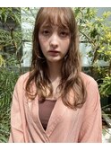 ゆる巻きロング×ミルクティーベージュ/ゆるふわ巻き/春パーマ