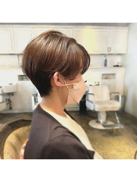 髪質改善と縮毛矯正の専門店 サンティエ(scintiller) 大人可愛い　小顔ナチュラルショートボブ30代40代50代