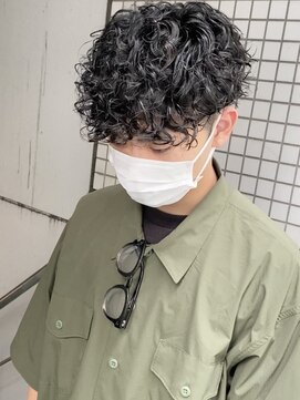 ガーデンヘアー(Garden hair) 【中鉢】メンズマッシュ ポップコーンパーマ