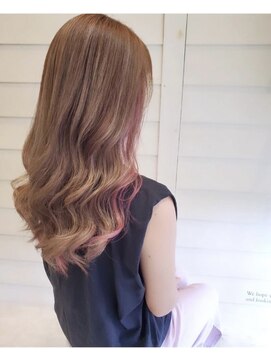 モアナ バイ ヘッドライト 二俣川店(Moana by HEADLIGHT) Moana#イヤリングカラー#ピンク#韓国ヘア#ベージュ