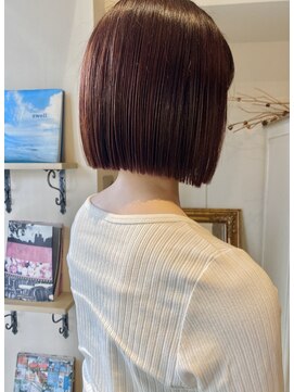 ヘアーデザイン シュシュ(hair design Chou Chou by Yone) ☆chouchou☆赤髪×ミニボブ