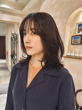 ビュートリアム265(BEAUTRIUM 265) モテ髪ミディアムレイヤー/レイヤーカット/アッシュグレージュ