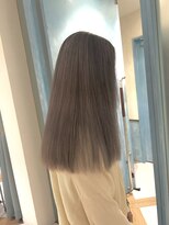 ロンド ストラーダ 心斎橋(Lond strada)&nbsp;韓国前髪顔周りロング×ピンクブラウン[心斎橋/髪質改善]