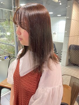 ヘアーアンドメイク ビス(HAIR&MAKE bis) 髪質改善と一緒に艶髪透明感カラー【加藤沙久楽】