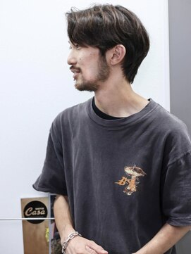 クラスコウベ 三宮店(Krass kobe) MANS'SHAIRウルフマッシュパーマ3