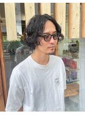 メンズパーマ x ボブ
