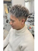メンズハイライト/ホワイトハイライト/ホワイトメッシュ