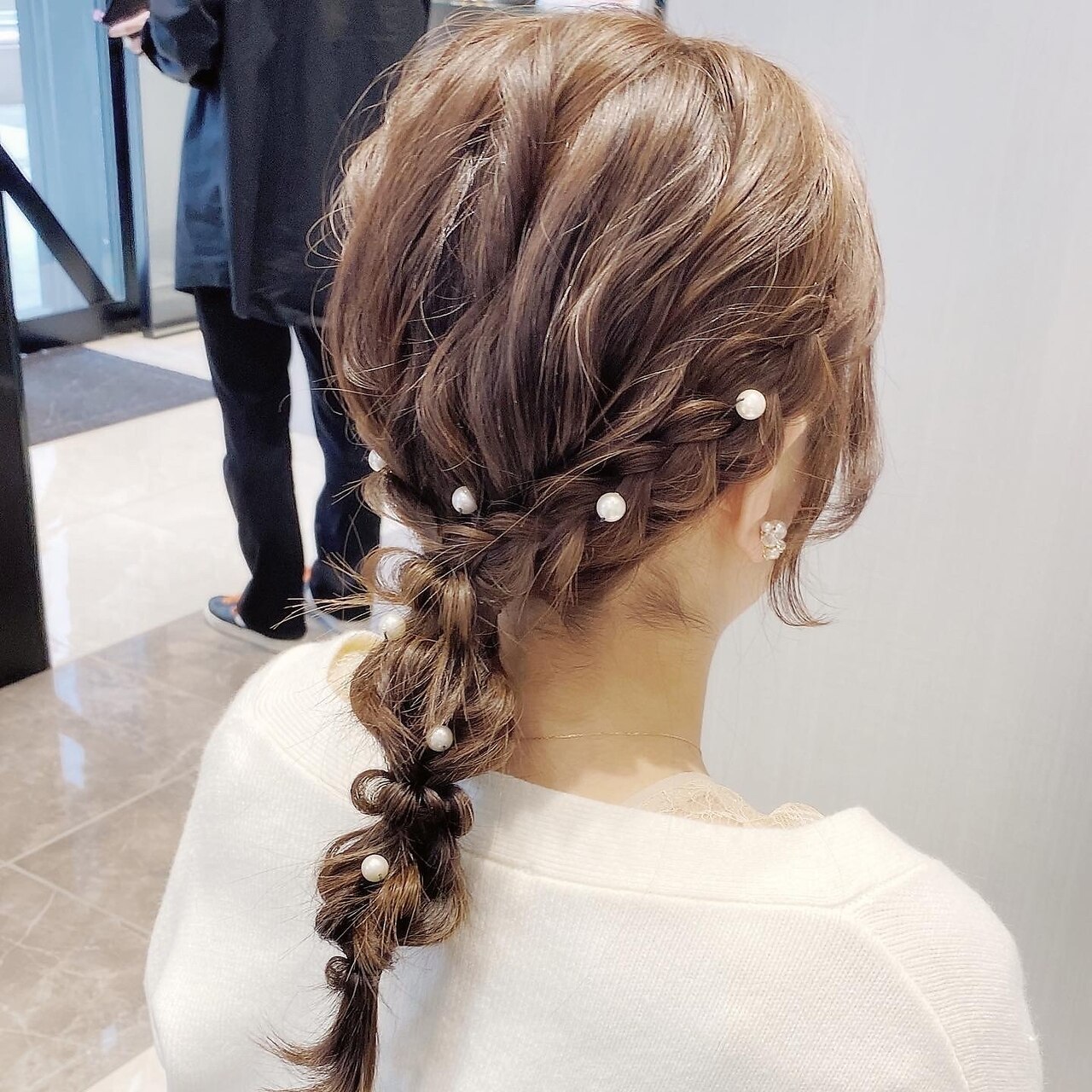 編み下ろしアレンジ/お呼ばれヘア/横浜ヘアセット：L199050558