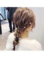ハルキミナト ジャパン ヨコハマ(HARUKI MINATO japan YOKOHAMA)&nbsp;編み下ろしアレンジ/お呼ばれヘア/横浜ヘアセット