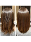 超高濃度水素エイジングケアストレート＃ヘッドスパ＃髪質改善