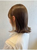 ミディボブ×ベージュカラー【藤沢/艶髪/ヘッドスパ/髪質改善】
