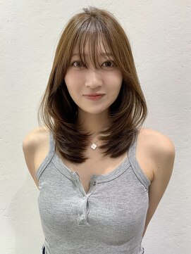 ロンドイディールバンダイ 新潟万代(Lond ideal) ［新潟/万代］ミディアムレイヤー ミルクティーベージュ