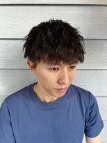 スタンドバーバー 柏(STAND BARBER)&nbsp;カルマパーマ/ベリーショート/ダークアッシュ/ニュアンスパーマ