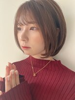 モアナ バイ ラナ 甚目寺店(MoanA BY LANA)&nbsp;韓国風/透明感カラー/オリーブベージュ/ぱっつん前髪/小顔カット