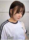 インナーカラー 抜きっぱなしブロンド ミニボブ 愛されボブ