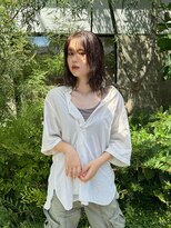 ロカ 表参道(loka)&nbsp;くびれヘア/オリーブグレージュ[表参道/ハイライト]Mai