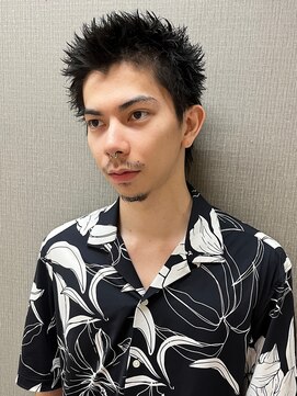 アイズ 海老名(AIZU) メンズカット スパイキーショート 短髪メンズ 眉毛 ボウズ