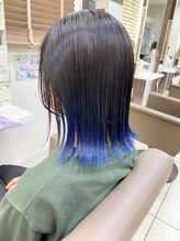 【裾カラー】毛先のみのさりげないワンポイントカラーでこなれ感をアップ♪