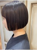 縮毛矯正でコンパクトなminibob