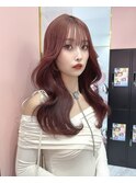 【LOUIS】ブリーチなしで叶うピンクブラウン