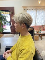 チャプター 問屋町(chapter)&nbsp;ホワイトベージュカラーケアブリーチセンターパート眉毛カット