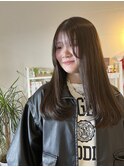 顔周りレイヤー/アッシュブラウン