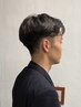 メンズ360度似合わせカット+男前眉カット￥6000