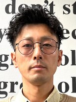 ノーエン(noen)&nbsp;ビジネスショートメンズマッシュツイストパーマツーブロック