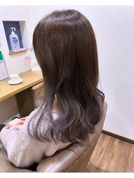 ロア(Roa) グラデーションカラー＊ラベンダーグレージュ