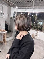 エモヘアー(emo hair) ミニボブレイヤーアンブレラカラー!