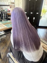 ガルボ ヘアー(garbo hair)&nbsp;ブリーチ 10代 20代 ハイトーン ダブルカラー パープルカラー