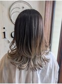 ミルクティーベージュのグラデーションカラー☆レイヤー